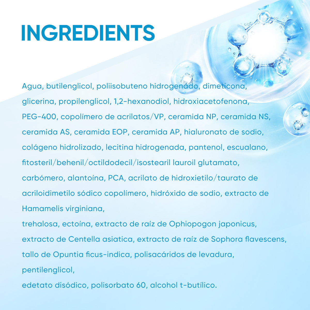 Gel Hidratante Reparador de la Barrera con 5X Ceramidas