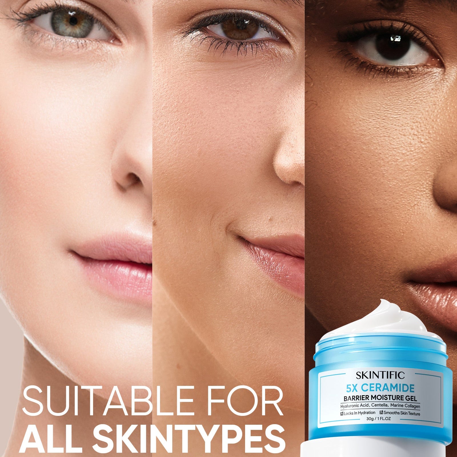 Gel hidratante con barrera de ceramida 5X