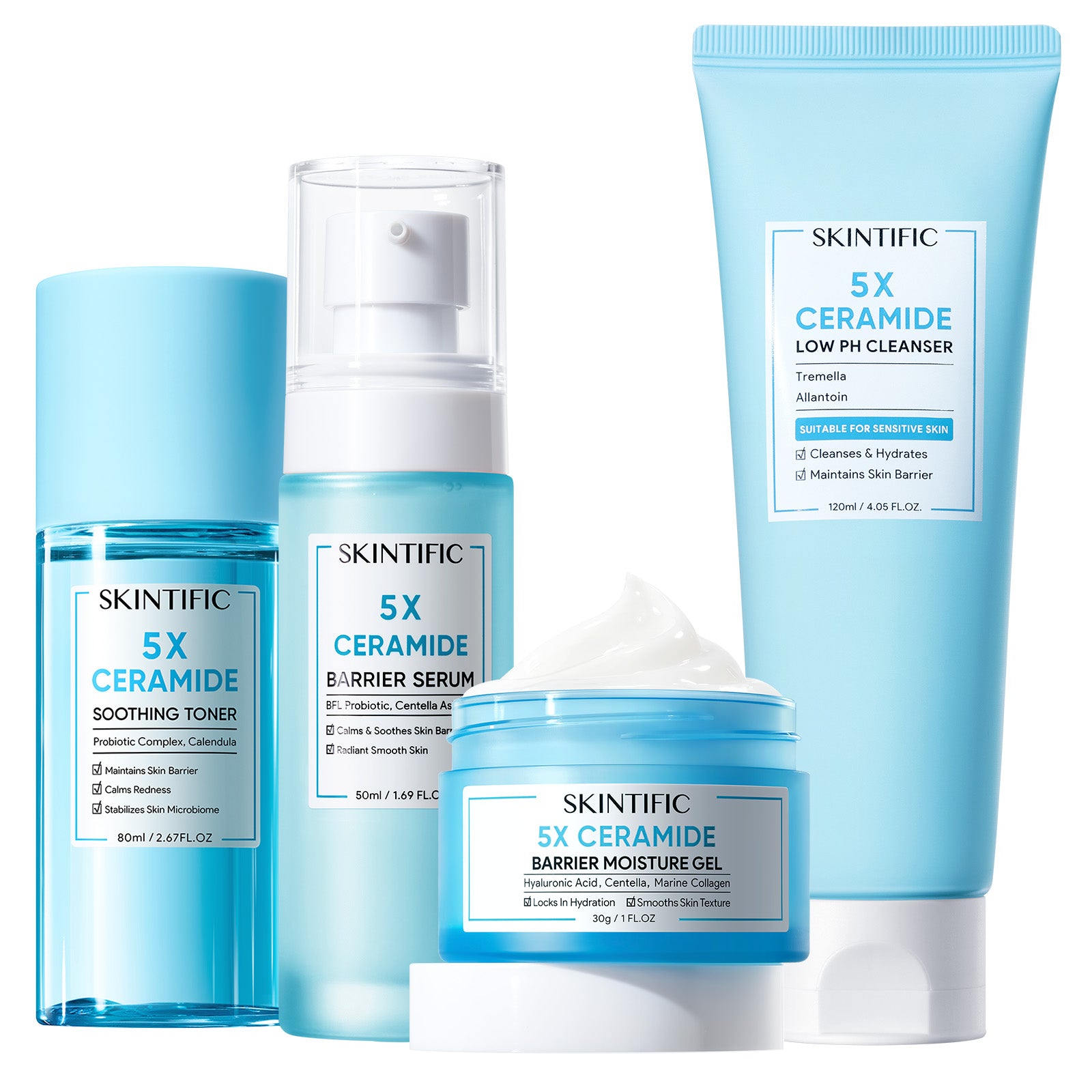 Set Reparador de Barrera con 5X Ceramidas – 4 piezas