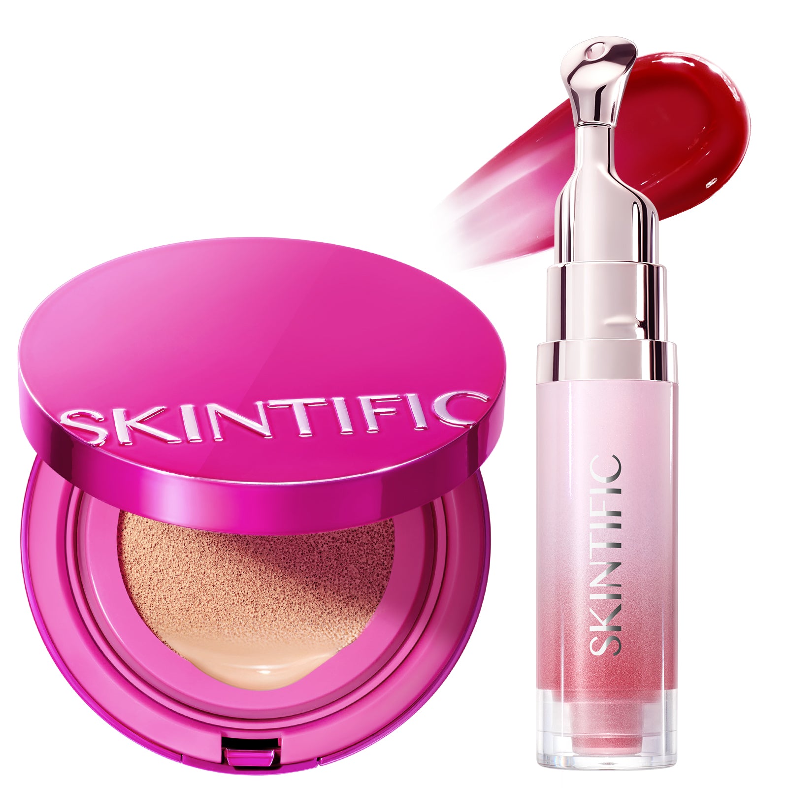 Glow Cushion & Peptide Lip Serum Set 2pcs