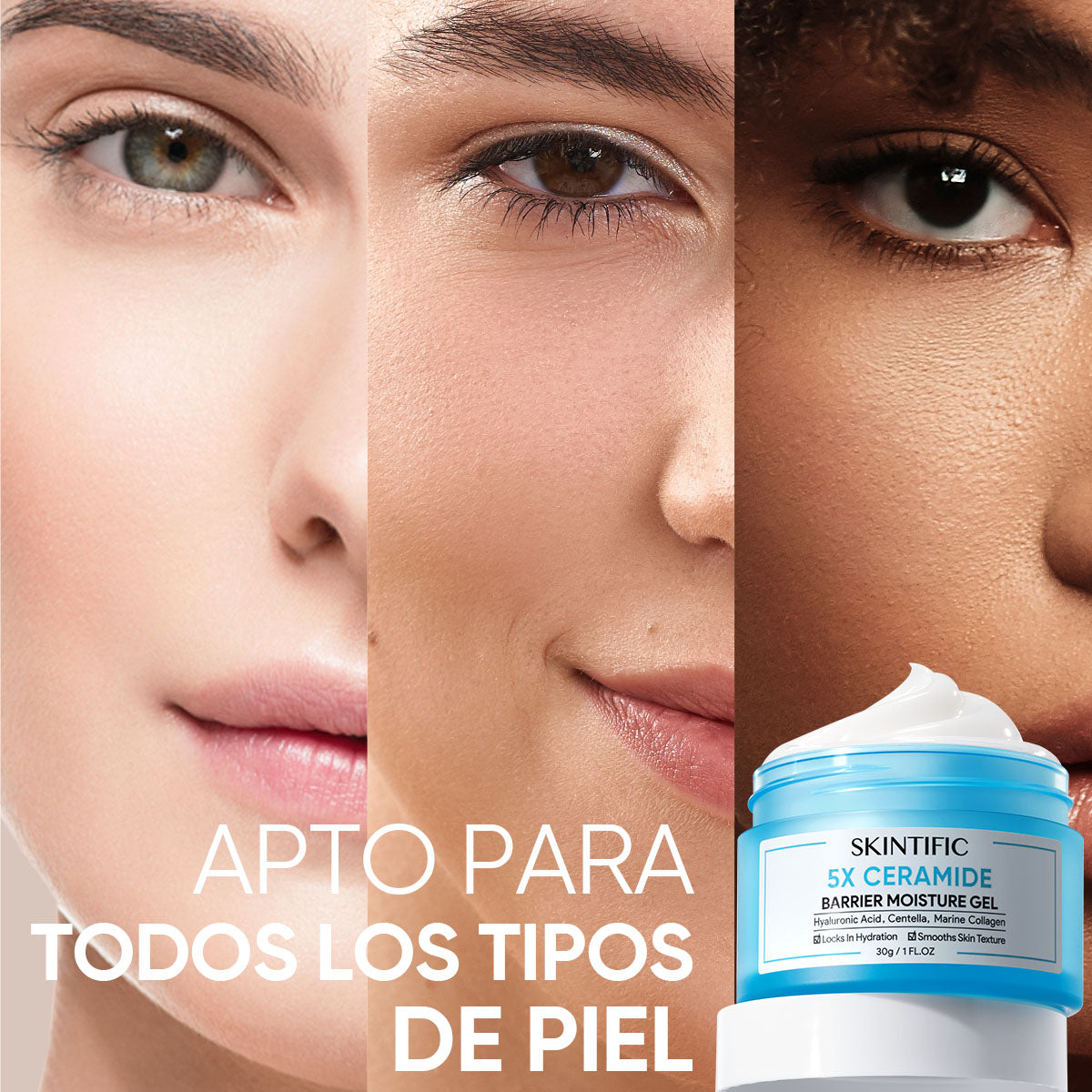 Gel Hidratante Reparador de la Barrera con 5X Ceramidas