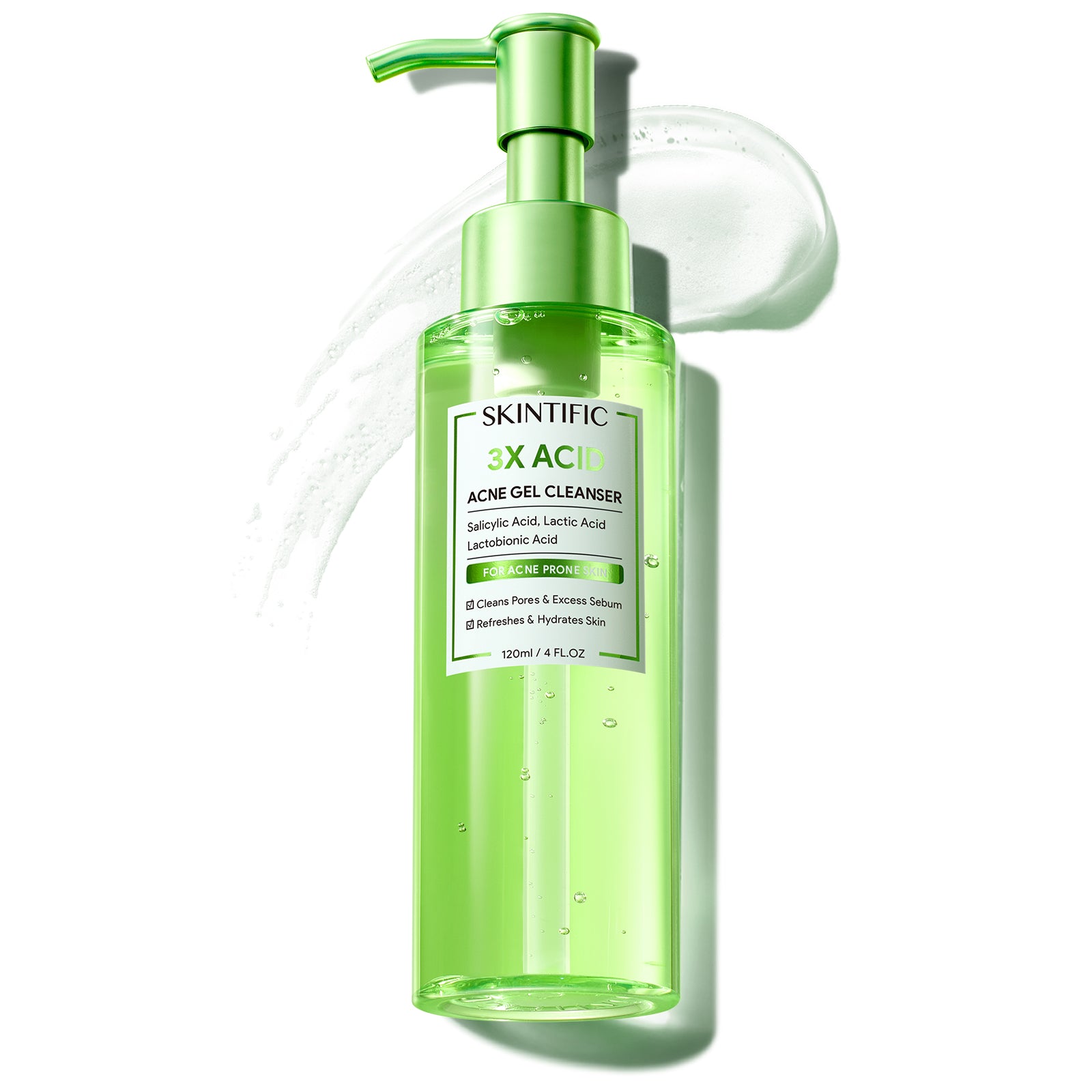3X Gel limpiador ácido para el acné