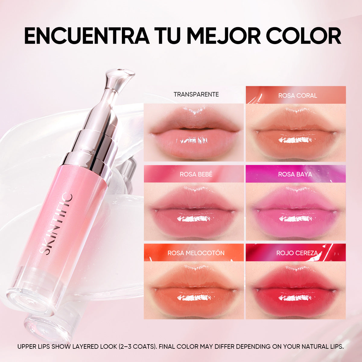 Cushion de cobertura de larga duración 12 horas + Spray sérum potenciador + Sérum labial