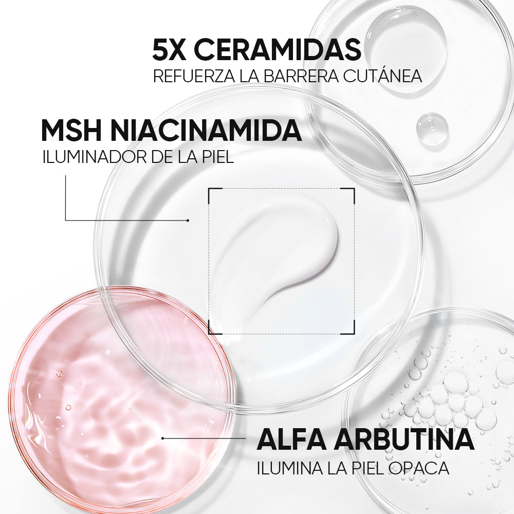 Gel Hidratante Iluminador niacinamida MSH