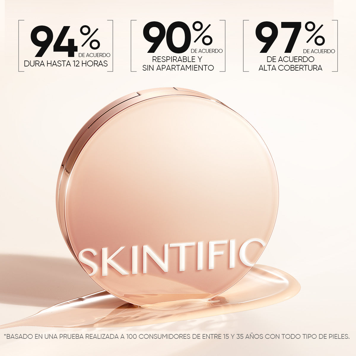 Cushion de cobertura de larga duración 12 horas + Spray sérum potenciador + Sérum labial