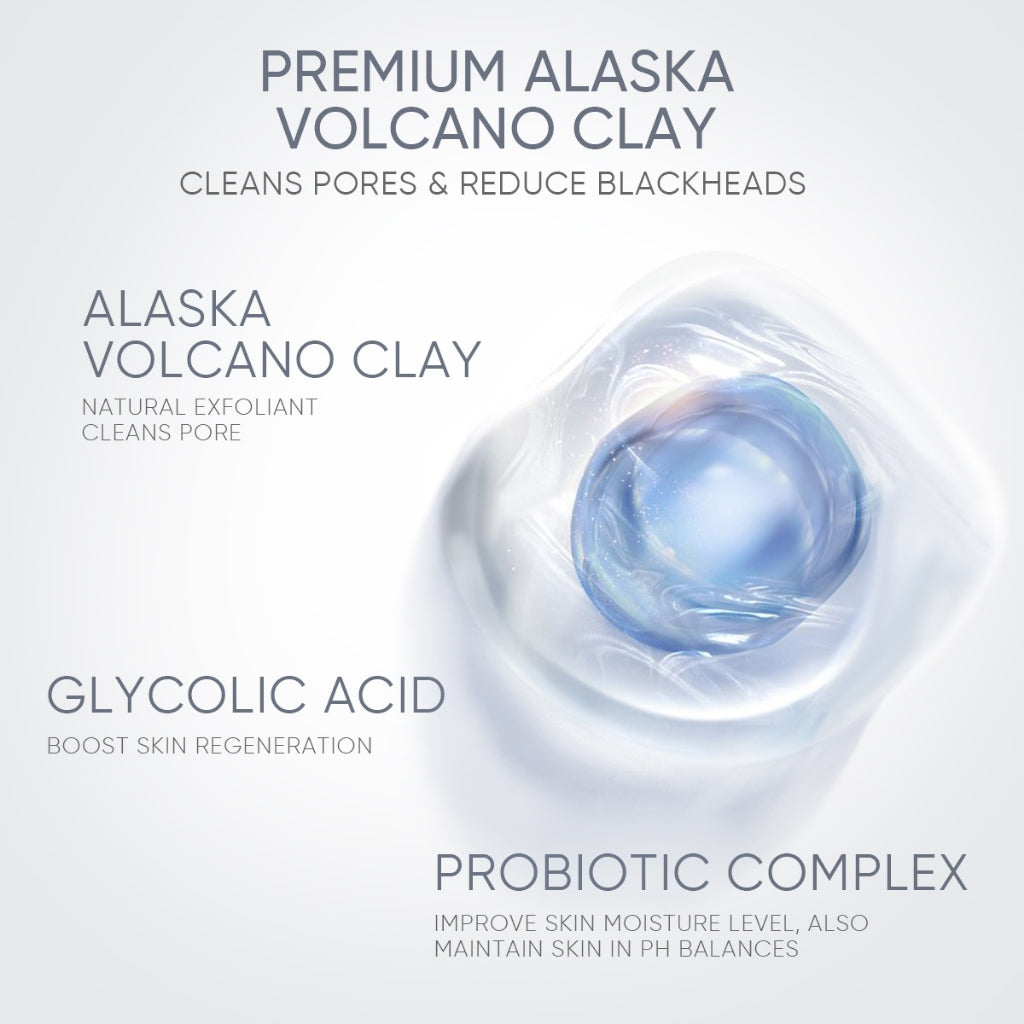 Alaska Volcano Blackhead & Pore Deep Cleansing Clay Mask Stick